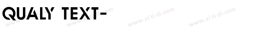 Qualy Text字体转换